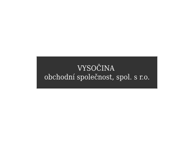 VYSOČINA obchodní společnost, spol. s r.o., Jihlava